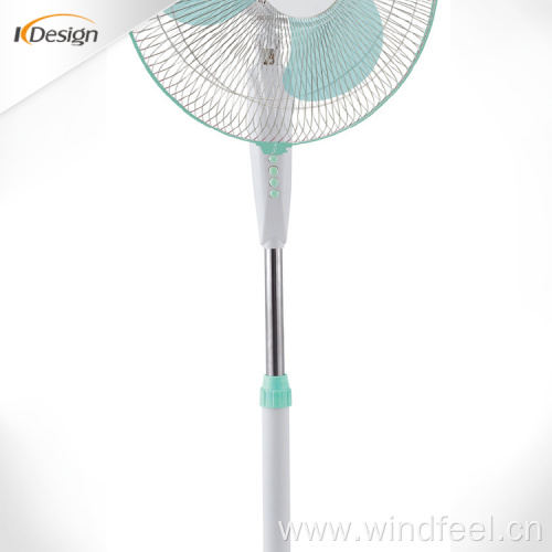 Quiet 16 inch colorful blade bedroom pedestal fan good brand new pedestal fans for house